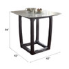 Razo Counter Height Table W/Marble Top / 72935