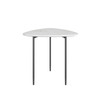 Modrest Andros - White Marble + Black Metal End Table / VGGMM-ET-1582-WHT-ET