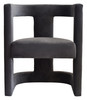 Modrest Kendra - Dark Grey Fabric Accent Chair / VGRHRHS-AC-231-DKGRY-CH