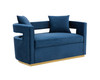 Modrest Wells - Modern Blue Velvet Loveseat / VGRHSF-515-BL-L