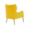 Modrest Everly - Contemporary Velvet Yellow Accent Chair / VGRHRHS-AC-741-CH