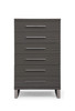 Modrest Splendor - Grey High Gloss Slatted Chest / VGVCJ20256-6H-GRY-CHEST