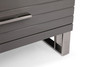 Modrest Splendor - Grey High Gloss Slatted Chest / VGVCJ20256-6H-GRY-CHEST