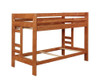 Wrangle Hill Wood Twin Over Twin Bunk Bed Amber Wash / CS-460243