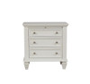 Sandy Beach 3-drawer Nightstand Cream White / CS-201302