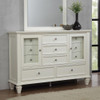 Sandy Beach 11-drawer Rectangular Dresser Cream White / CS-201303