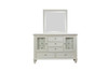 Sandy Beach Dresser Mirror Cream White / CS-201304