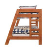 Wrangle Hill Wood Twin Over Full Bunk Bed Amber Wash / CS-460093