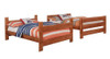 Wrangle Hill Wood Full Over Full Bunk Bed Amber Wash / CS-460096