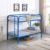 Morgan Metal Twin Over Twin Bunk Bed Blue / CS-2256B