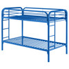 Morgan Metal Twin Over Twin Bunk Bed Blue / CS-2256B