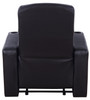 Cyrus Home Theater Upholstered Recliner Black / CS-600001