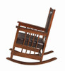 Ida Upholstered Rocking Chair Tobacco and Dark Brown / CS-600058