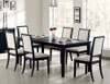 Louise Rectangular Dining Table with Extension Leaf Black / CS-101561