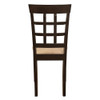 Gabriel Lattice Back Dining Side Chair Cappuccino (Set of 2) / CS-100772