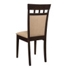 Gabriel Upholstered Side Chairs Cappuccino and Tan (Set of 2) / CS-100773