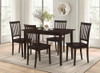 Gomez 5-piece Rectangular Dining Table Set Cappuccino / CS-150152