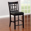 Lavon Wood Counter Chair Black and Espresso (Set of 2) / CS-102889