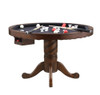 Turk 3-in-1 Round Pedestal Game Table Tobacco / CS-100871