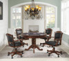 Turk Game Chair with Casters Black and Tobacco / CS-100872