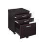 Skylar 3-drawer Mobile File Cabinet Cappuccino / CS-800894