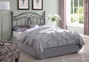 Evan Metal Queen or Full Open Frame Headboard Dark Grey / CS-300197Q