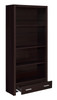 Skylar 5-shelf Bookcase with Storage Drawer Cappuccino / CS-800905