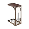 Alyssa Accent Table Brown and Burnished Copper / CS-900280