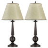 Ochanko 27-inch Empire Shade Table Lamp Bronze (Set of 2) / CS-901254