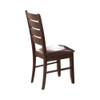 Dalila Ladder Back Side Chairs Cappuccino and Black (Set of 2) / CS-102722