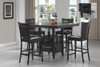 Jaden Square Counter Height Table with Storage Espresso / CS-100958