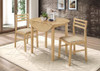 Bucknell 3-piece Dining Set with Drop Leaf Natural and Tan / CS-130006