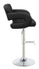 Brandi Adjustable Bar Stool Black and Chrome / CS-102555
