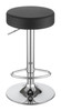 Ramses 29" Adjustable Bar Stool Chrome and Black / CS-102558