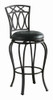 Adamsville Upholstered Swivel Bar Stool Black / CS-122060