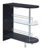 Adolfo 3-tier Bar Table Glossy Black and Clear / CS-101063