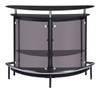 Amarillo 2-tier Bar Unit Black and Chrome / CS-101065