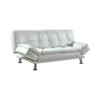 Dilleston Tufted Back Upholstered Sofa Bed White / CS-300291