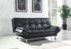 Dilleston Tufted Back Upholstered Sofa Bed Black / CS-300281