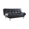 Dilleston Tufted Back Upholstered Sofa Bed Black / CS-300281