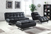 Dilleston Tufted Back Upholstered Sofa Bed Black / CS-300281