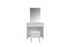 Harvey Vanity Set with Lift-Top Stool White / CS-300290