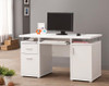 Tracy 2-drawer Computer Desk White / CS-800108