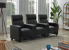 Toohey Home Theater Push Back Recliner Black / CS-600181