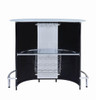 Lacewing 1-shelf Bar Unit Glossy Black and White / CS-100654