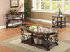 Laney Sofa Table Deep Merlot and Clear / CS-702449