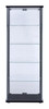 Delphinium 5-shelf Glass Curio Cabinet Black and Clear / CS-950170