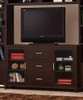 Lewes 2-door TV Stand with Adjustable Shelves Cappuccino / CS-700881