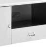 Burkett 2-door Engineered Wood 71-inch TV Stand White High Gloss / CS-700910