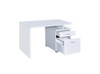 Irving 2-drawer Office Desk with Cabinet White / CS-800110